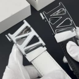 High Quality 2025 Hot W Letter Luxury Men White Designer Fashion Belt Wide Casual Business Classic Waist Strap Ceinture Homme