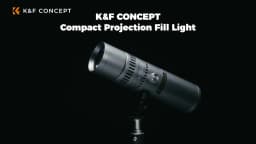 K&F CONCEPT SP25C 25W RGB Photography Flashlight with Mount Stand 20 Gobo 9000mAh Zoomable Video Spotlight 4000 Lux Studio Light
