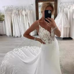 BEBEKEY Customized Elegant Lace Wedding Dress Appliques Wedding Party Gown A-Line Bridal Dresses Backless Formal Gowns Robe