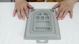 1PC Grey Flocked Bead Board Bracelet Necklace Beading Organizer Tray Beading Accessories Measuring Tool For Jewelry Making