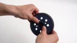 5 Inch 8 Holes 125mm Hook Loop Sanding Backing Pad Electric Orbital Sander Disk Discs Porter Cable Backup Stick On Pad