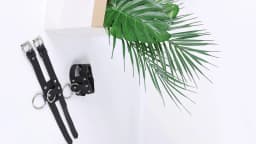 UYEE 1 Pair Black O-Ring Punk Ankle Belt Leather Feather Anklet Unisex Alloy Pendant Accessory YK2 Belt