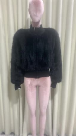Lautaro Spring Winter Short Black Soft Thick Warm Hairy Faux Fur Coat Women Zip Up Luxury Designer Clothes Fluffy Jacket 2025