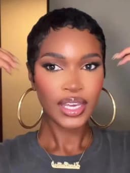 6inch Short Pixie Cut Straight Wig Human Hair for Women Machine Made with Pre-Styled Bangs Tangle-Free Natural Hairline