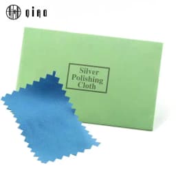 Free Shipping 10pcs/pack 10X7CM High Quality Cotton Silver Polish Cloth Silver Gold Clearing Jewelry Accessories