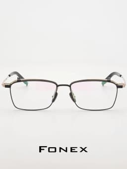 FONEX Titanium Glasses Frame Men Brand Design Flip Square Eyeglasses Frame Flip-up High Quality Japanese Ultralight Eyewear 401T