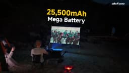 Ulefone Armor 34 Pro+5G AI Rugged Phone 32GB+512GB 25500mAh 6.95" Built-in Projector 120Hz Android 15 MTK 7300 NFC Smartphone