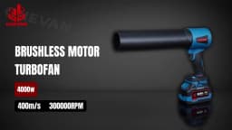 ONEVAN 4000W Brushless Electric Turbo Blower Jet Fan 400M/S 300000RPM Handheld Leaf Dust Blowing Tool For Makita 18V Battery Pin