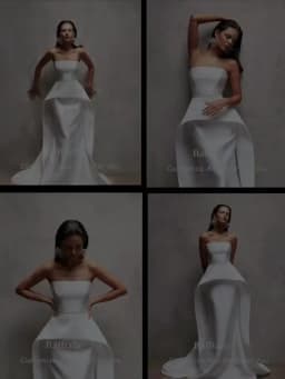 Bafftafe Customized Soft Satin Wedding Dresses Mermaid Arabric Long Bridal Gowns Formal Party Bride Wedding Photography Dress