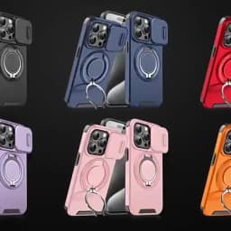 Heavy-duty Rugged Magnetic Stand Case For iPhone 18 17 Air 16 E 15 14 13 12 Pro Max Plus Slide Camera Protect For Magsafe Cover