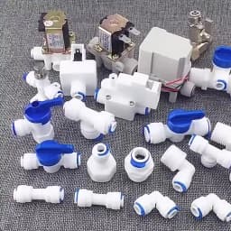 Water Purifier Accessories 1/4" 3/8" OD Hose To 1/4" 3/8" 1/2" Aquarium Quick Fitting RO Water Plastic Pipe Coupling Connector