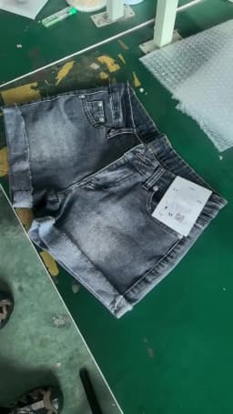 Retro Roll Up Hem Deep Blue Denim Shorts Women Summer Sexy Low Rise Hip Covering Hot Pants American Distressed Washed Jean Short