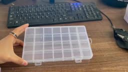 Plastic Storage Box 28 Grid With Slot Beaded Anti-string Grid Jewelry Classification Parts Division Box Jewelry Box Organizer