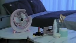 Portable Fan USB Rechargeable Fan LED 7 Colors Electric fan 180°Adjustable summer Camping fans 3 Speeds mini Fan for xiaomi Fan
