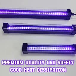40/60/80 LED Black Light Tube - with switch, 360 degree rotation, UV lamp for glow party, body art, Halloween, Christmas holiday