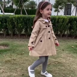 Children's Outerwear 2026 Girls' Korean Version Spring and Autumn Cardigan Fashion Hooded Windbreaker Jacket