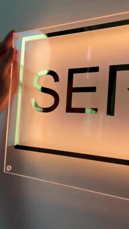 Custom Logo Neon Signs Business Personalized Floating Acrylic Business Sign Metal Acrylic LED Backlit Illuminated Decor Signs