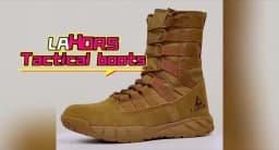 LAHORS® Lightweight Suede Leather Tactical Combat Boot Men Outdoor Hiking Desert Army Shoes Breathable Male Ankle Boots Man Made