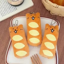 1/3 Pcs Cute Food Pendant Creative Plush Pendant Bag Keychain Decorative Pendant