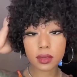 Afro Curly Wave Human Wig Short Pixie Cut Wig Fluffy Jerry Curly Wigs for Women Human Hair Wig Machine-Made 180% Density