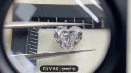3EX Cut DJMAX 3-20mm Rare Heart Cut Moissanite Loose Stones Real D Color VVS1 Heart Shape Certified Moissanite Diamonds