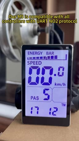 (Custom)UART2 Electric Bike Bicycle LCD Display Meter SM/Waterproof Connection Plug Ebike Intelligent Display