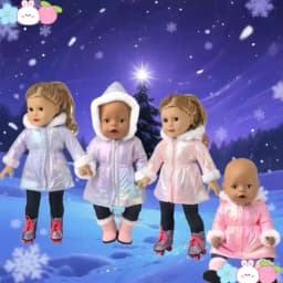 43 cm Doll Clothes Down Jackets Warm Coat for American Girl Doll Accessories Fashion New Baby Born Down Jackets Suit 18inch Doll