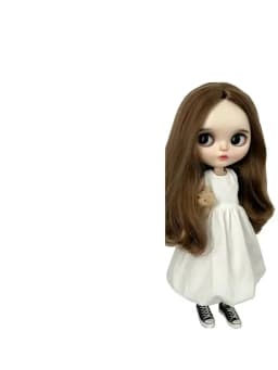 Fits 28-30cm Blyth OB22 OB24 Dolls, Trendy Sleeveless Black Dress, T-Shirt, Casual Pants, doll Gift