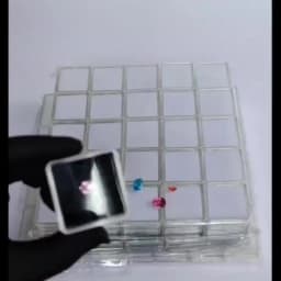 50Pcs Loose Diamond Display Box Transparent Gemstone Storage Case Piercing Jewellery Gems Organizer Stone Gift Packaging Box