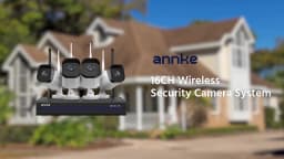 ANNKE 5MP WiFi CCTV System 10CH NVR Security Camera System Two Way Audio Outdoor Wireless IP Cameras Video Surveillance Kit