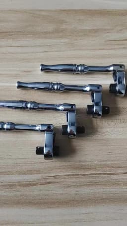 1/4 Ratchet Wrench, 2 In 1 Mini Ratchet - Socket And Bit Ratchet, 72 Teeth Reversible, 1/4 Ratchet Bent