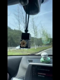 1PC Dyed Square Cap Black Cap Empty Bottle Car Essential Oil Diffuser Fragrance Air Freshener Scent Perfume Bottle Ornament