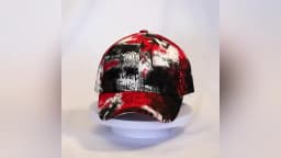 FS Winter Black Red Graffiti Print Baseball Caps For Men Cotton Women Trucker Hat Streetwear Hip Hop Cap Gorras Para Hombre 2026