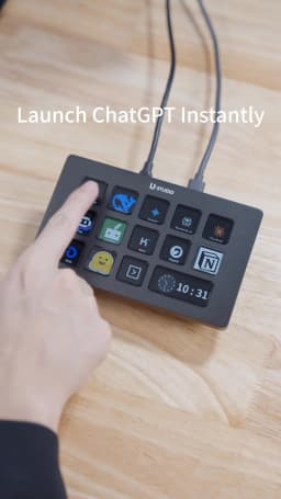 Ulanzi D200H Deck Dock AI-Powered Office Streaming Controller for Computer Fill Light for Intelligent Live Broadcast Room