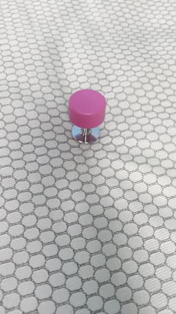 Rose Red Plastic Lock with Steel Pin PVC Cap Magnet Key Pink Magnetic Lock for Restraint Belt Patient Safety Hospital Transport