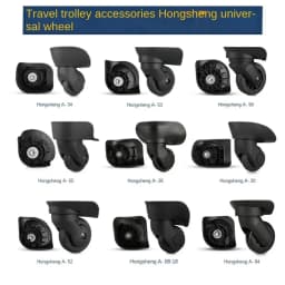 Hongsheng Suitcase Universal Wheel Trolley Case Wheel Accessories Password Travel Mute Universal Wheel Repair and Replacement