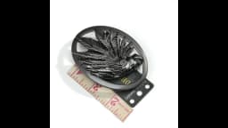 Men Punk Biker Heavy Quality Cool Black Indian Head Skull Dress Belt Buckle DIy Leathercraft Buckle Fits 40mm Strap