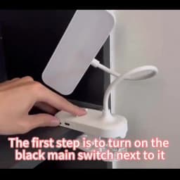 Clip-on LED USB Charging Desk Lamp for College Students, Dormitory Desk and Bedroom Reading Lamp, Suitable for Office, Study, Be