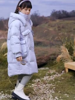 Winter Girl's Thickness White Duck Down Jacket Girls Long Warm Puffer Coat Boys Waterproof Hooded Parkas Kids Snow Outerwear