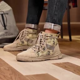 High-Top Work Boots, Outdoor Wear-Resistant Thick-Soled Boots, Versatile Casual Short Boots for Men and Women, Non-Slip Height-Increasing Desert Boots