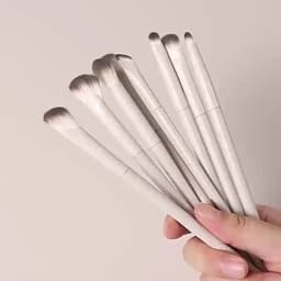 5/8/10Pcs Natural Eye Makeup Brushes Set Detail Eyeshadow Brush Makeup Brush White Ultra Soft Eyeshadow Eyeliner Makeup Tool