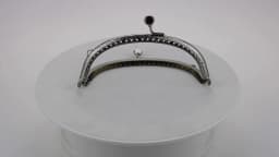 1 Piece 12.5 CM Silver Arch Metal Purse Frame Flat Round Head Vintage Embossing Kiss Clasp Lock Bag Accessorie