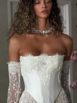 Tokyo Customized Elegant Long Sleeve Mermaid Wedding Party Satin Lace-Up Floor-Length Prom Dress Beading Floral Evening Dresses