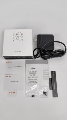 Chuwi Ubox Mini Pc Amd Ryzen 5 6600H 16Gb LPDDR5 512Gb Ssd Windows 11 Pro 4K 144Hz Decoding Wifi 6 Bt 5.2 Extend M.2 1t*2 650g