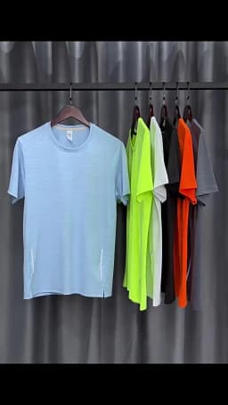Muscle Training Compression T-shirt Man Running Dry Fit Tee Plain Color Plus Size Gym Men's T-shirts Sports Men Tops Sweatshirt