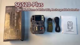 BolyGuard Hunting Game Camera Trail Cam 48MP/4K 30fps SG520-Plus Dual Flash ( 940nm Black IR&White LED) for Outdoor Wildlife