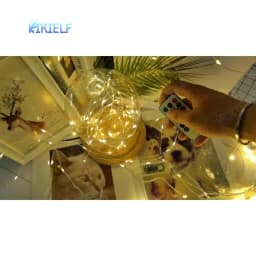100M 200M LED String Lights Silver Wire Fairy Lights Christmas Garland For Outdoor Street New Year Tree Wedding Party Decoration