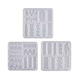 Irregular Hair Pin Mold Silicone Resin Epoxy Barrette Mold Crystal Mould for DIY Crafts Making Accessories