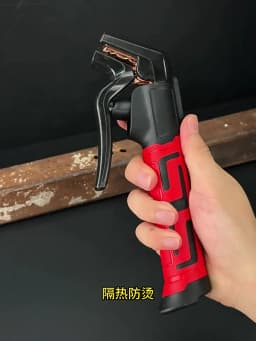 Bent Head Welding Tongs Electrode Holder Heat Resistant Copper Clamp Ergonomic Insulated Handle For Motorcycle Joining Tool
