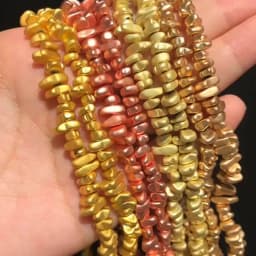 14K Gold Plated Natural Hematite Irregular Shape Loose Spacer Beads for Jewelry Making DIY Gorgeous Bracelets Necklace Earrings